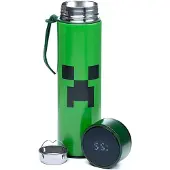 Puckator Hot & Cold Digital Thermometer Bottle - Green - ONE SIZE