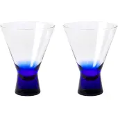 Broste Copenhagen Konus Cocktailglas - Blue - 20 CL