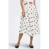 ONLY Onlmaila Long Pleat Skirt Wvn - White - M
