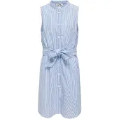 Kids Only Kogsmilla S/L Belt Dress Wvn - Blue - 164