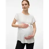 Vero moda Maternity Vmmbella Ss Top Wvn Ga Noos - White - XL