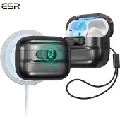 ESR AirPods Pro 2. sukupolven kotelo, yhteensopiva AirPods Pro -kotelon 2./1. sukupolven (2023/2022/2019) kanssa, MagSafe Ready -magneettinen kan