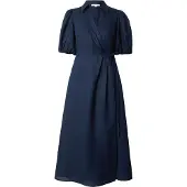 Tommy Hilfiger Mekko 'Pure Relaxed Midi Wrap' laivastonsininen
