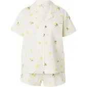 Hunkemoller Pj Ss Woven Lemon - Yellow - XS