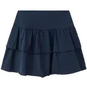 Mango Ruffled Cotton Skirt - Navy - 5-6