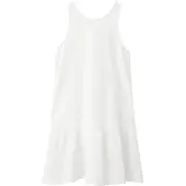 Mango Cotton Cross Back Dress - White - 7-8