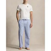 Ralph Lauren for man. 714931645009 Cotton pyjamas with Bear Polo Bear white, blue (S), Homewear, Short sleeve