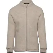 Mikk-Line Fleecetakki Merinovilla, Melange Offwhite, 110
