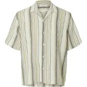 Selected Slhrlxcal Ss Shirt Resort - Cream - M