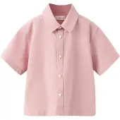 Mango Linen-Cotton Blend Shirt - Pink - 2-3