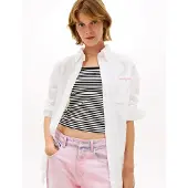 Tommy Hilfiger Tjw Ovs Poplin Shirt - White - XL