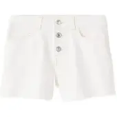 Mango Frayed Hem Shorts - White - 146
