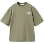 Mango Linen T-Shirt With Embroidery Detail - Green - 134