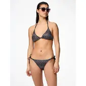 Pieces Pcada Bikini Knitted Triangle Top - Multi/patterned - L