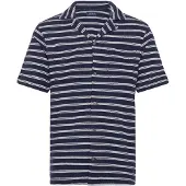 Ralph Lauren for man. 710A13005002 Knitted shirt and pointelle with navy stripes (XL), Casual, Cotton, Short sleeve