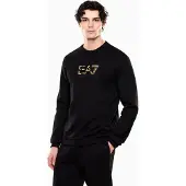 EA7 for man. 7M001563_AF17787 Premium Label sweatshirt black (M), Casual, Cotton
