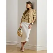 Ralph Lauren Classic Linen-Wvn-Jacket - Beige - 44