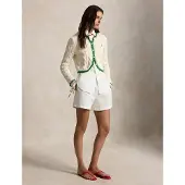 Ralph Lauren 1/4-5 Cotton-Sweater-Cardigan - Cream - XS