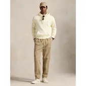 Ralph Lauren for man. 710916690003 Beige hooded terry sweatshirt (L), Casual, Cotton