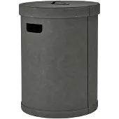 Blomus Laundry Basket L - 54 Cm, Ø 40 Cm, 67,5 L - Sahla - Pewter - Grey - L 40CM