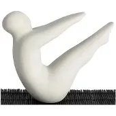 Design House Stockholm - Lisa Larson Yoga Figuuri nro. 2 Vaaleanharmaa