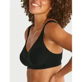 Swegmark Cotton Star Soft Bra Black - Black - 75 D