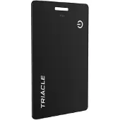 Triacle X-Mark Card Two Qi lompakon paikannin, musta