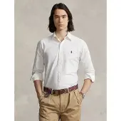 Ralph Lauren for man. 710772290003 Custom Fit Oxford Shirt white (S), Casual, Cotton, Long sleeve