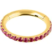 Wildcat Maharani Ruby Eternity Clicker - Gold, 8,0 mm