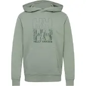 Helly Hansen Core Graphic Sweat Hoodie - Green - M