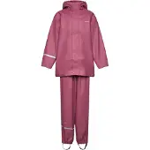 CeLaVi Basic Rainwear Set -Solid Pu - Pink - 80