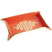 Jonathan Adler Snake Valet Tray - Orange - 18X13X3CM