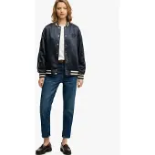 Superdry for woman. W5012059A Varsity Satin Jacket navy (XS), Casual, Polyester
