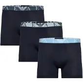 Emporio Armani for man. EM000261_AF20668 Set of 3 navy Bold Monogram boxer shorts (S), Homewear, Cotton