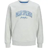 Jack & Jones Jjdetroit Sweat Crew Neck - Grey - L