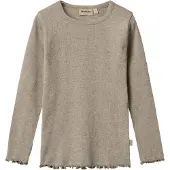 Wheat T-Shirt L/S Ida - Grey - 98