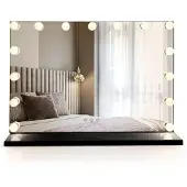 REA LED SEINÄPEILI HOLLYWOOD Black 80x60