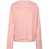 Monki Long-Sleeved Cotton T-Shirt - Pink - XS