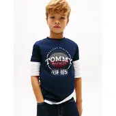 Tommy Hilfiger Basketball Graphic T-Shirt - Navy - 128