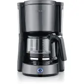Severin KA9572 anthracite drip coffee machine with rotating filter and glass jug 1000 W