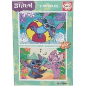 Educa 2X100 Disney Stitch - Multi/patterned - ONE SIZE
