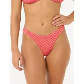Rip Curl Shell Cove High Leg Cheeky - Red - S
