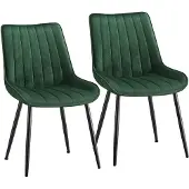 Songmics Ruokailutuoli, , 2 kpl, 60x50,1x88,6 cm, Vihreä