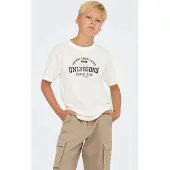 Only & Sons Osjlenny Life Reg Vintage Tee Jrs Noos - White - 110-116