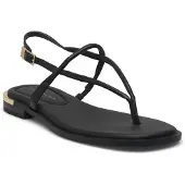 Tommy Hilfiger Gold Heel Dressy Sandal - Black - 39