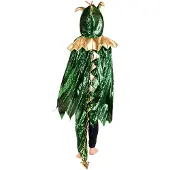 Den Goda Fen Dragon Costume - Green - 104-128