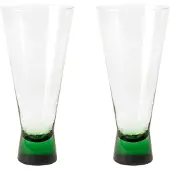 Broste Copenhagen Konus Cocktail Glass - Green - 25 CL