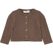 Mango Knitted Button Cardigan - Brown - 3-6M