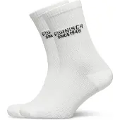 Röhnisch 2-Pack Logo Socks - White - 39-41