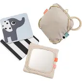 Done by Deer Baby Kontrastkortholder Deer Friends Sand - Multi/patterned - 11.5X 11.5CM
